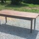 19th century farmhouse table in oak and poplar with spindle legs 198cm