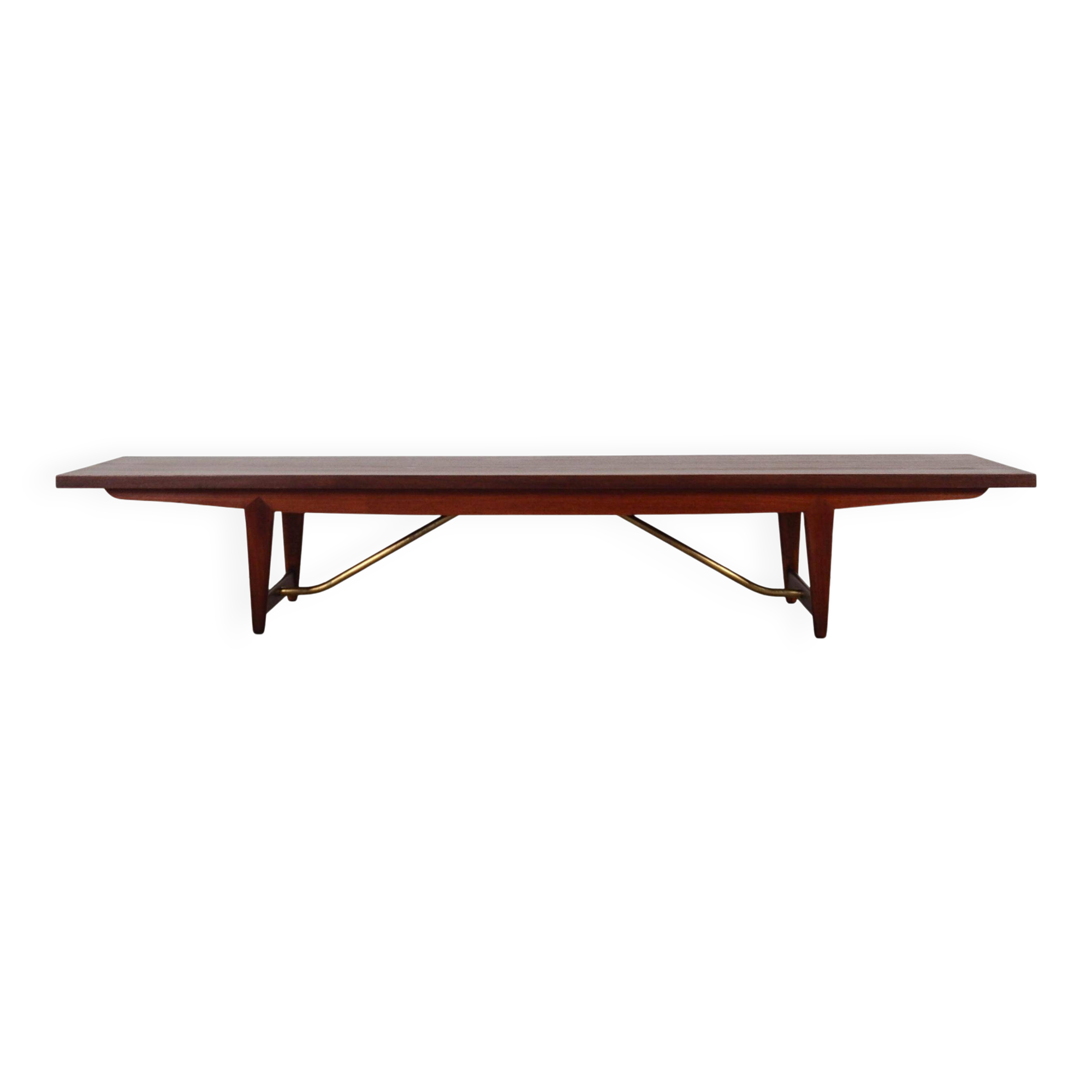 Teak lowboard, Danish design, 1980s, made in Denmark
