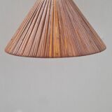 Vintage wicker pendant light