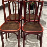 Set of 4 Thonet bistro chairs from the 1920s.