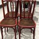 Set of 4 Thonet bistro chairs from the 1920s.
