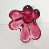 Vase Murano splash pink glass