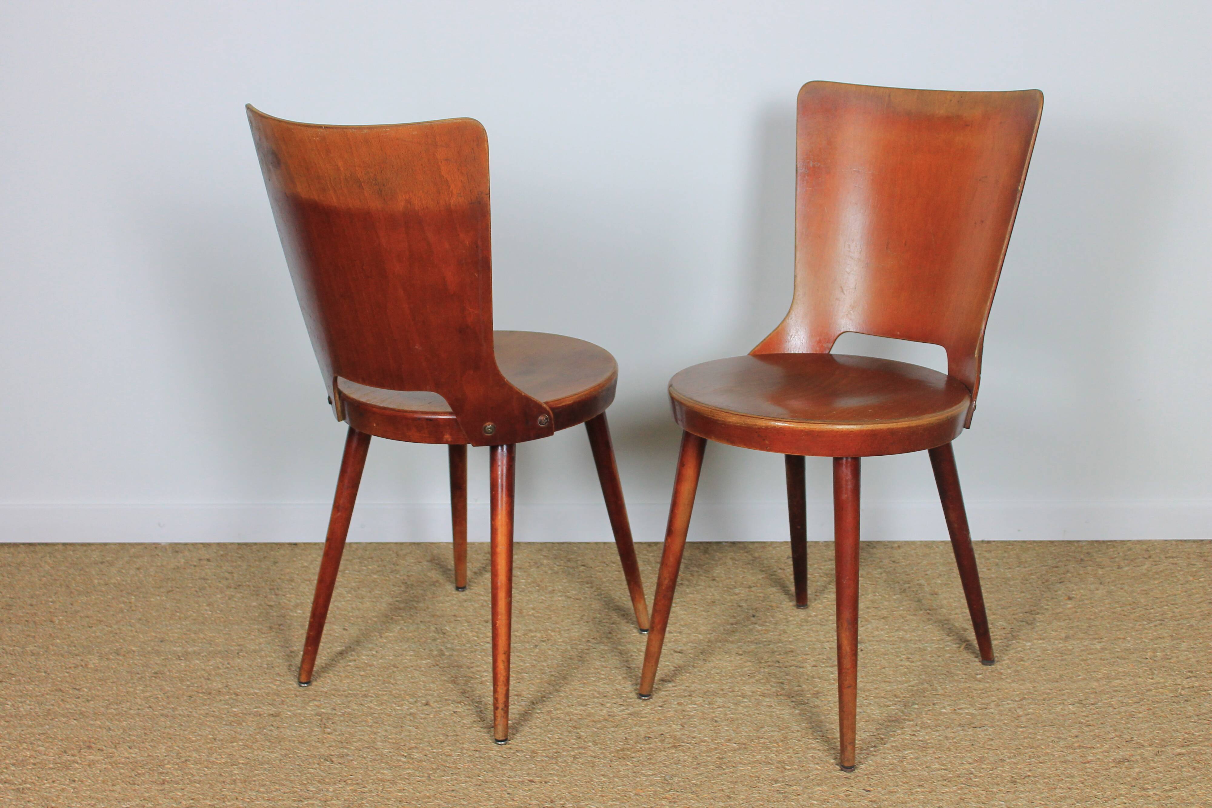 Pair of Baumann Dove chairs