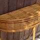 Rattan wall console Italy 1970