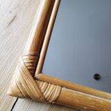 Rattan mirror