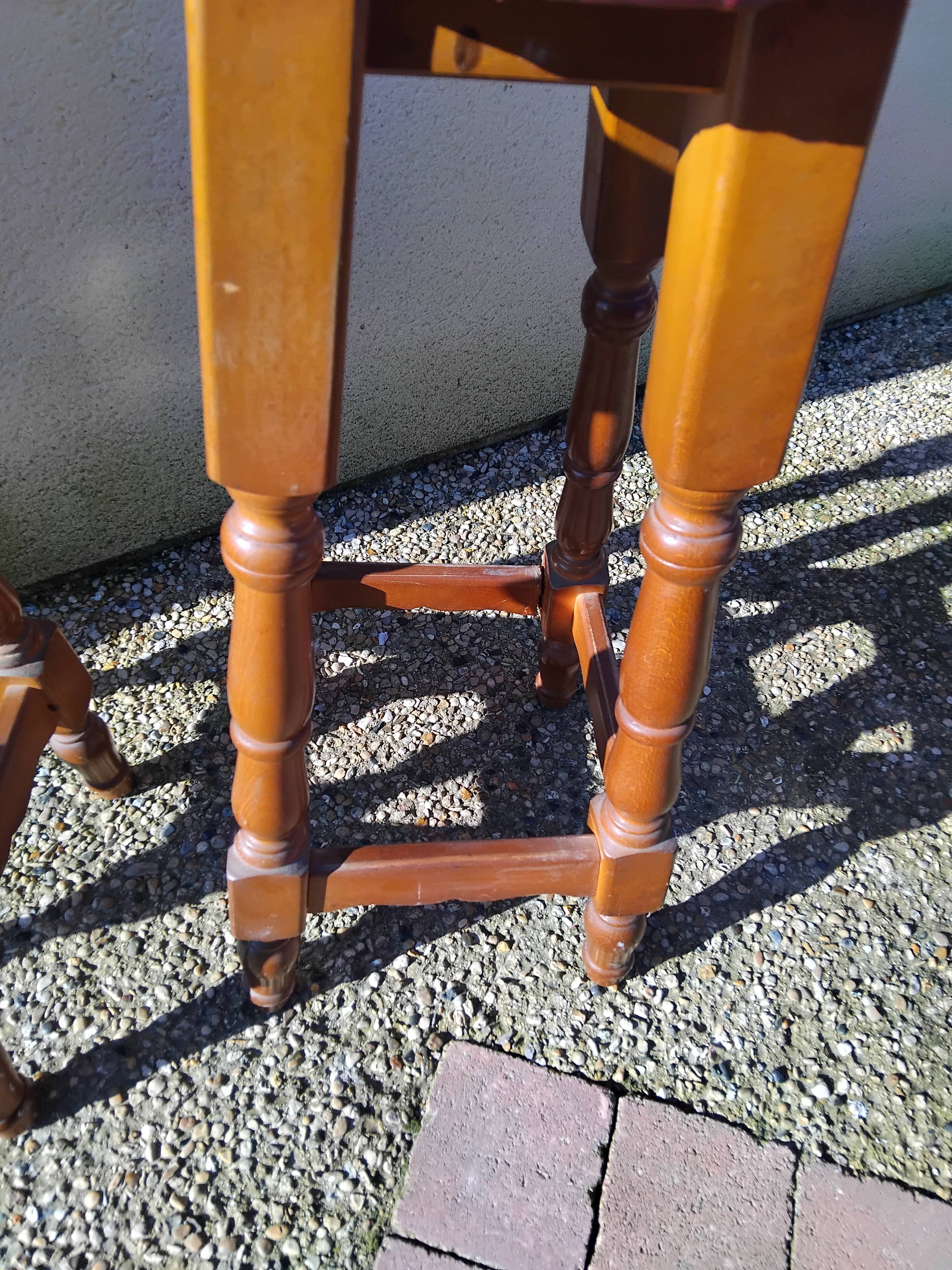 Pair of vintage 80s bar stools