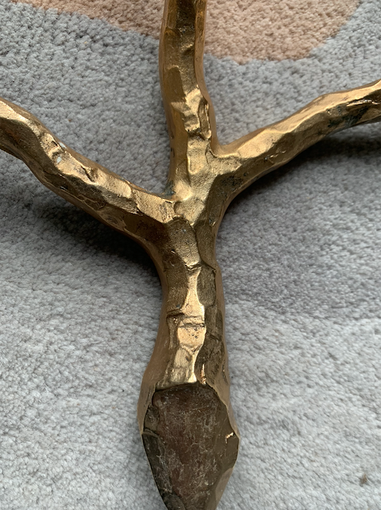 Arlus Publisher. Pair of appliques in gilded bronze