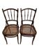 Pair de chaises antiques en bois courbé – Weill & Co (vers 1900)