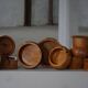 Set of 10 Swedish pine bowls from the mid-century, made by Holmbergs & Varnamo, 1970s.