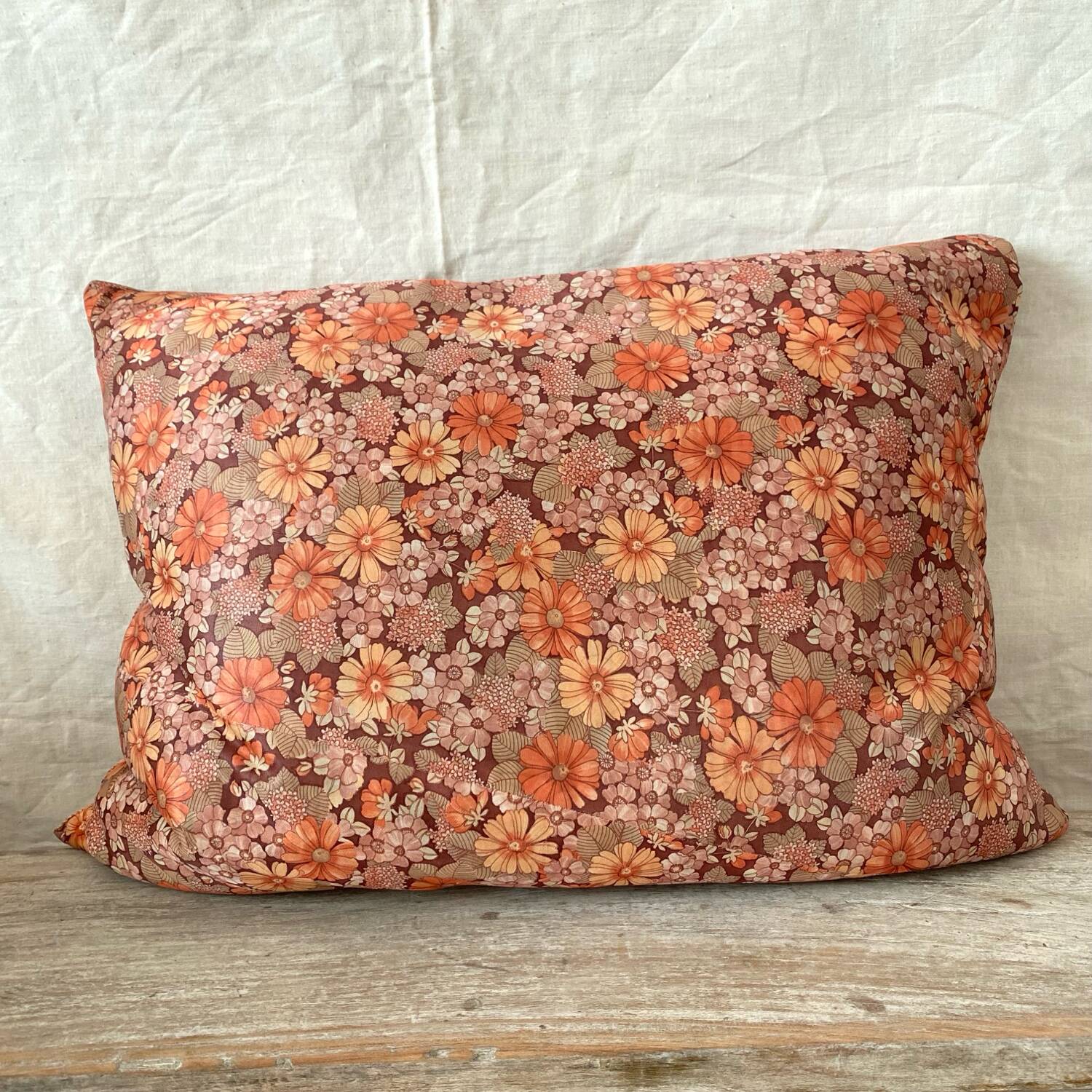 Vintage floral cushion