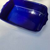 Indigo blue ceramic dish