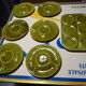 Artichokes service Gien - 1 dish and 6 plates