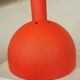Vintage Orange Chrome Pendant Light: 1970s Space Age Lamp