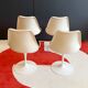 Series of 4 Tulip chairs by Eero Saarinen.  Knoll International