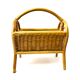 Magazine door in rattan and vintage bamboo