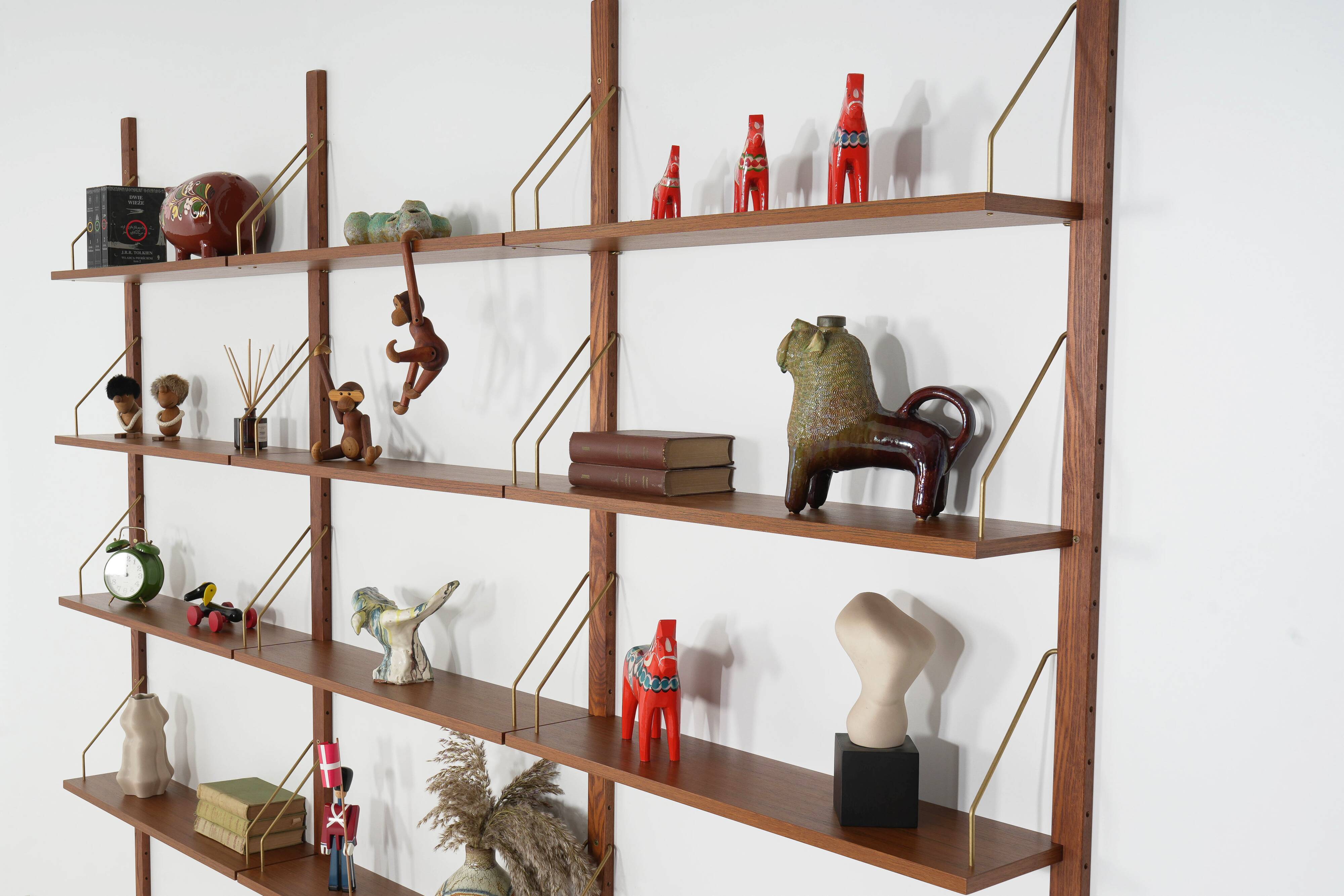 Teak modular shelving unit, Danish design, 1970s, made in Denmark