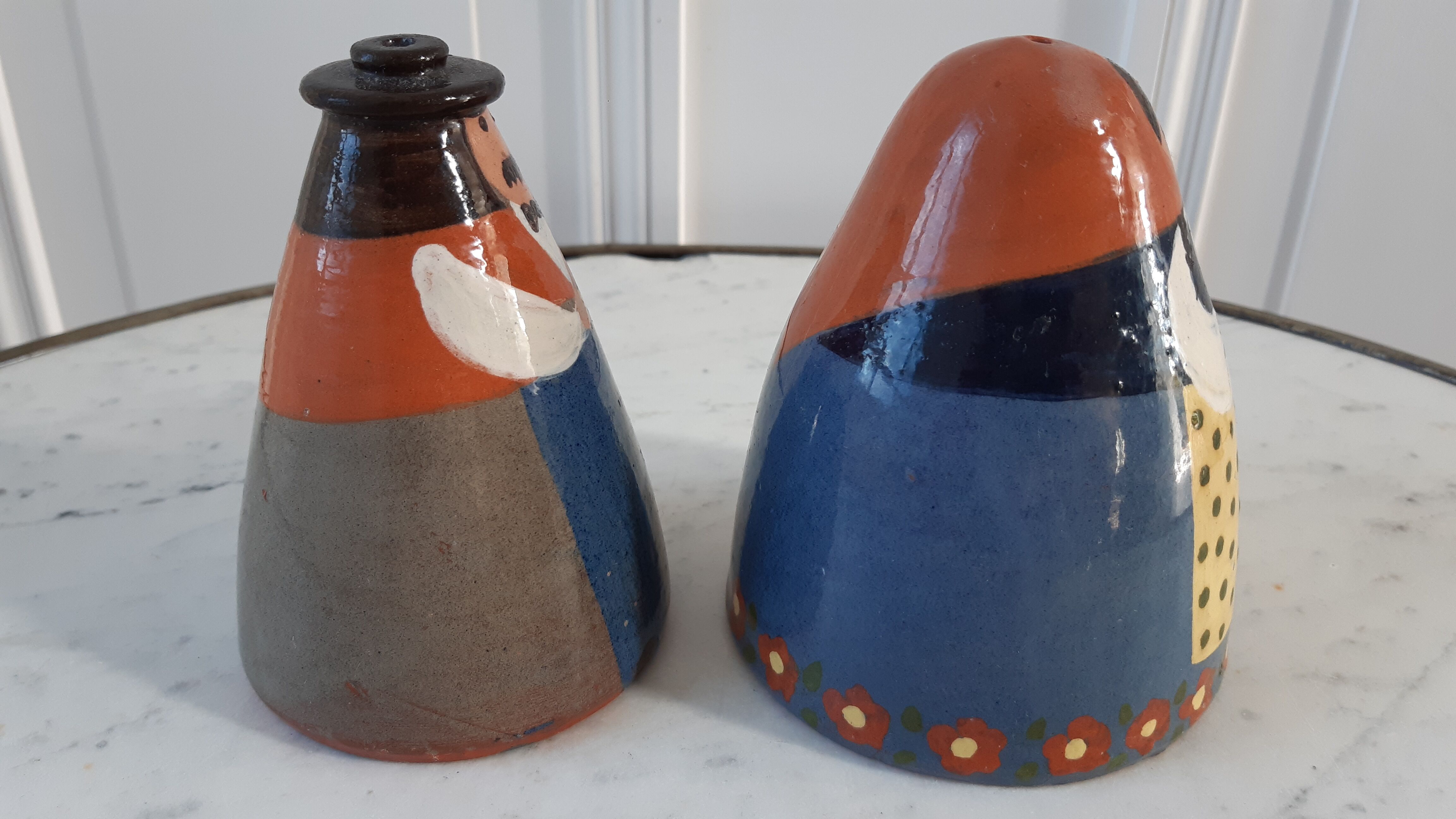 Duo salt pepper ceramic by Lussan Heidi Caillard