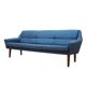 Canapé bleu, design danois, années 1990, production : Danemark