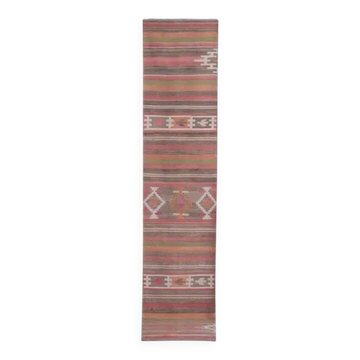 Tapis de couloir turc vintage 75x353 cm