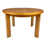 Table de salle à manger extensible vintage en chêne, 1960s