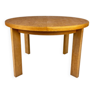 Mid Century Oak Extendable Dining Table, 1960s