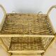 Vintage rattan wall shelf