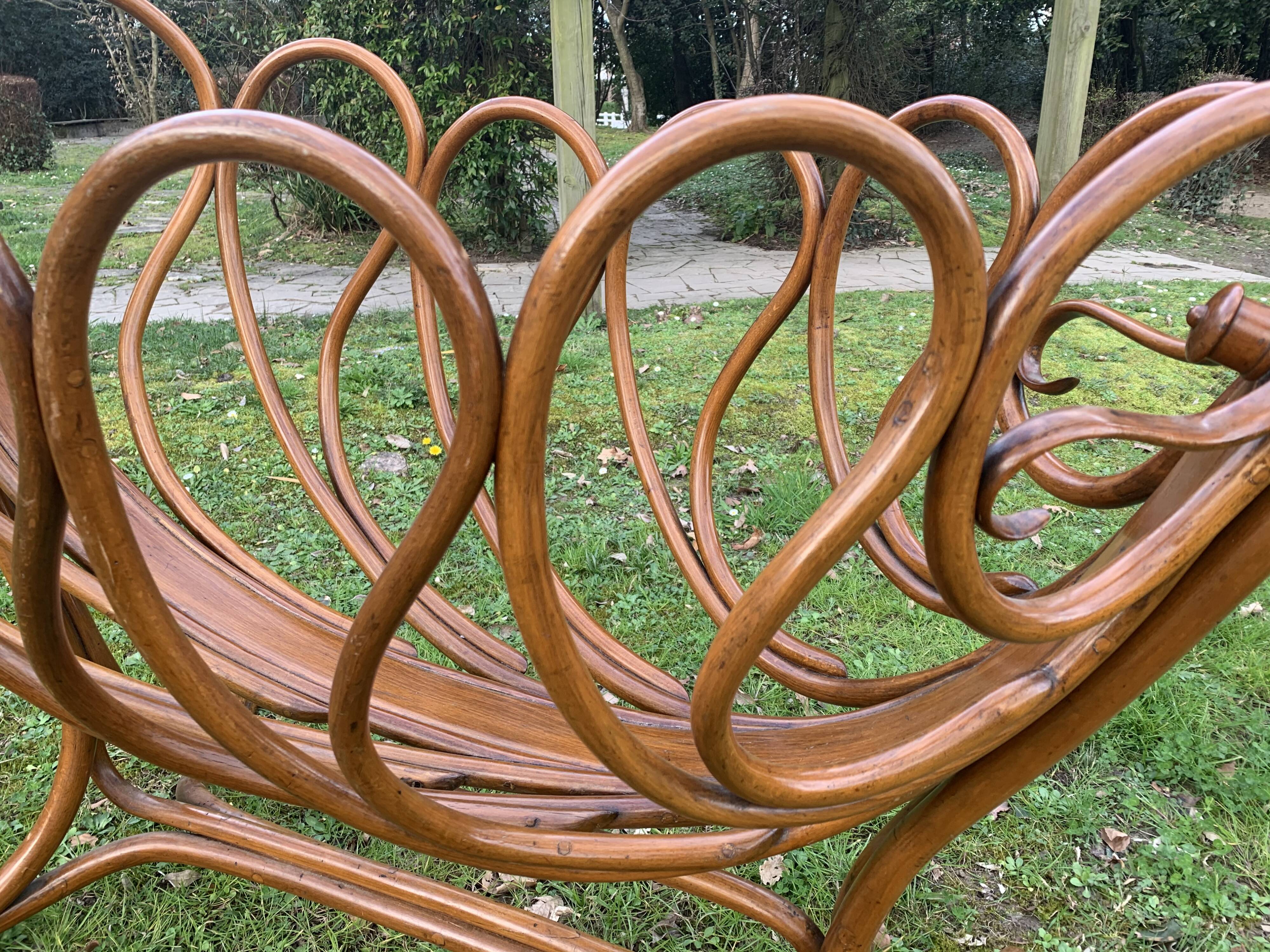 Berceau A Bascule Ancien Lit Bebe Ou Bercelonnette En Bois Kohn 1900 Selency