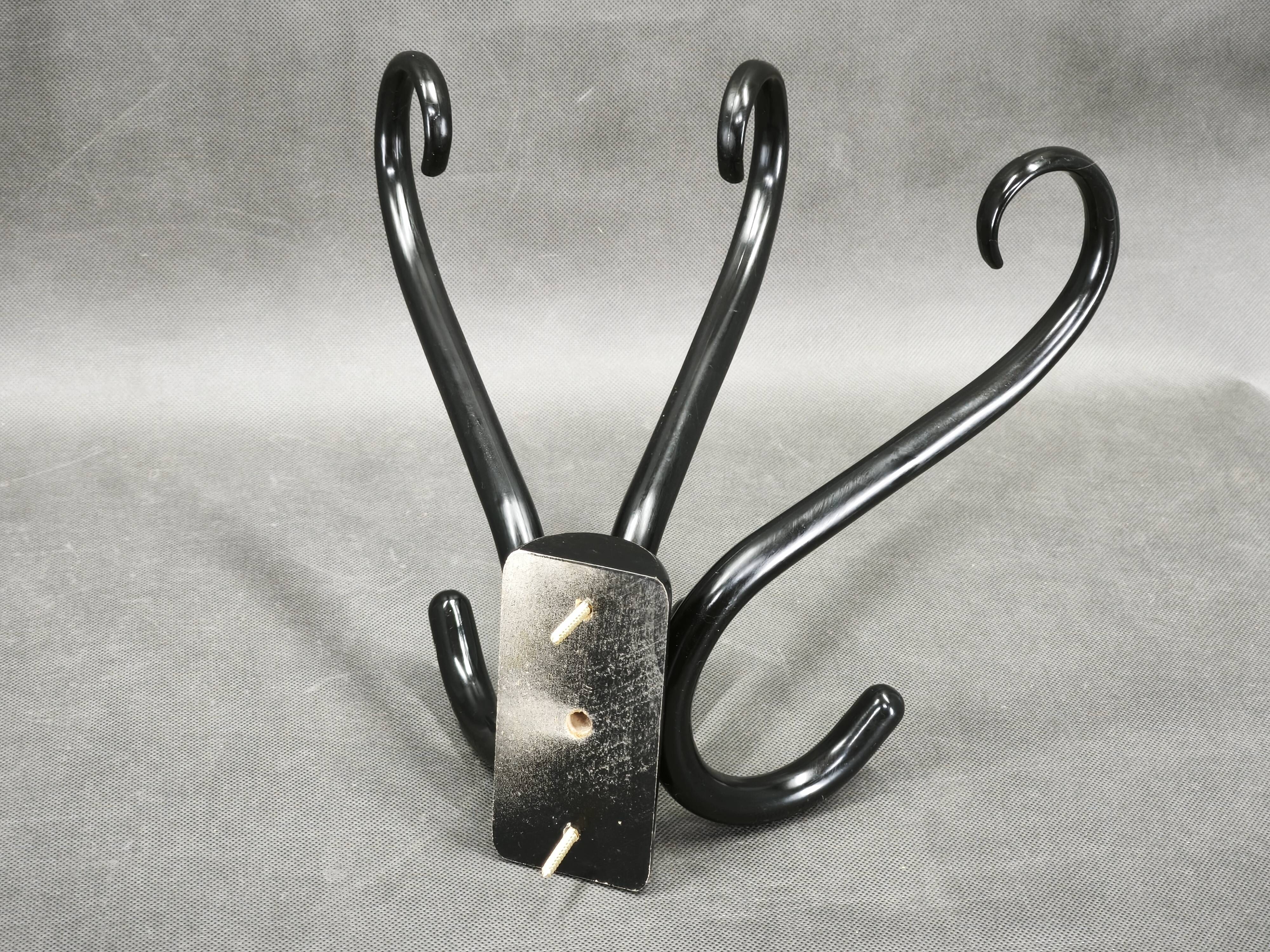 Pair of Bentwood Wall Hooks, Czechoslovakia, 1940s–1950s