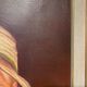 Portrait of the boy in the straw hat 70s/80s, signed
