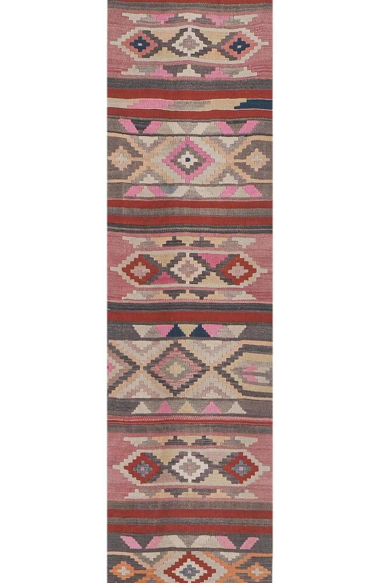 Vintage Turkish hallway rug 79x685 cm