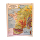 Carte scolaire de géographie vintage