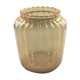 Scandinavian amber glass vase