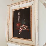 Still life table, oil on canvas, signed Pacetti