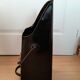 Black enamelled sheet metal coal bucket