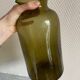 Large green blown glass vase