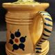 Covered pitcher glazed terracotta Alsace Soufflenheim early 20th century