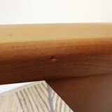 Pair of vintage armchairs renovated with natural materials