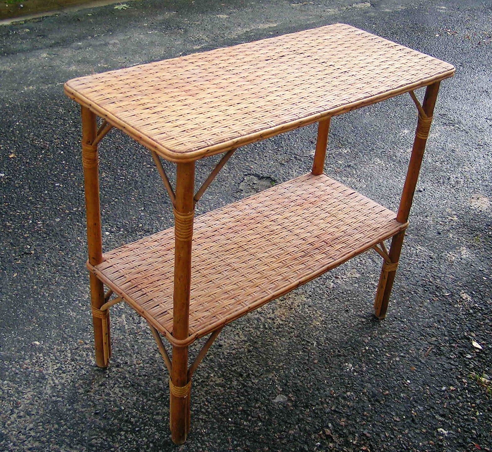 Rattan console