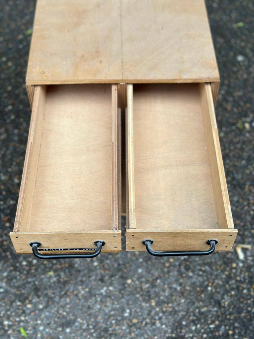 Wooden workshop chest of drawers with 10 drawers