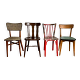 Set of 4 mismatched chairs