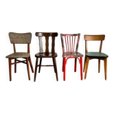 Ensemble de 4 chaises dépareillées
