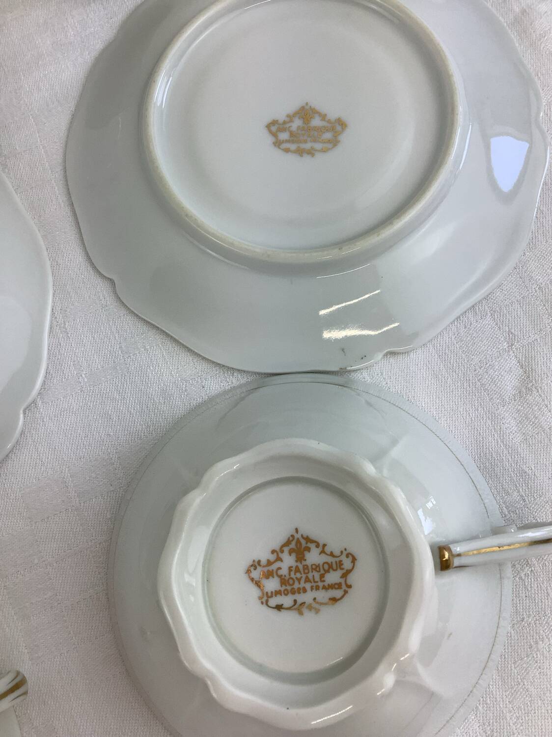 Tasses & soucoupes Porcelaine Royale Limoges