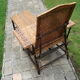 Rattan  and wicker lounge chair vintage 1920