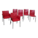 Roberto barbieri pour zanotta, 2 fauteuils et 4 chaises "lia"
