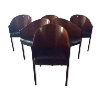 Série de 6 chaises Costes de Philippe Starck édition Aleph Driade
