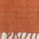Tapis de couloir vintage orange brun terracotta, 75 x 279 cm