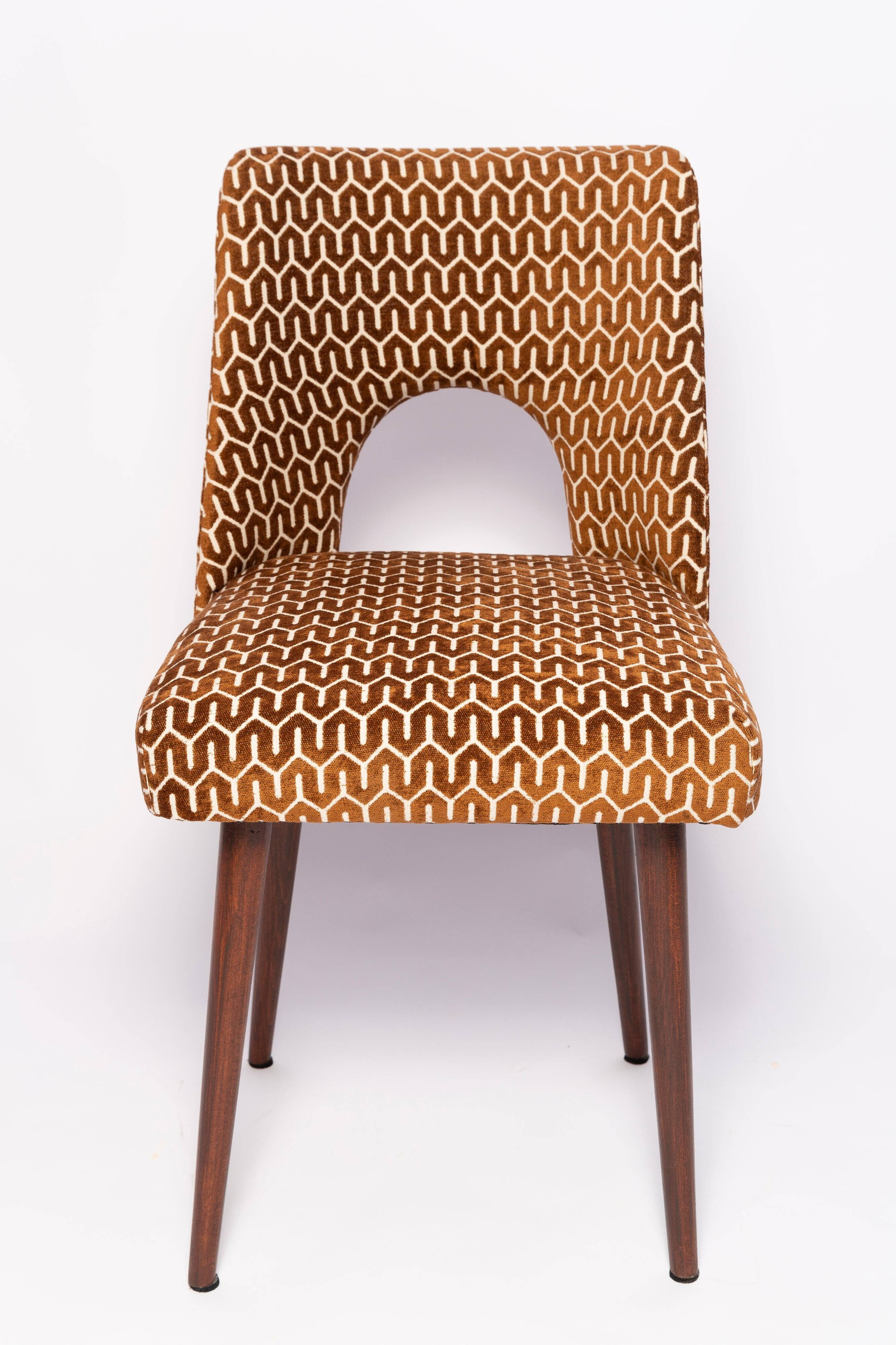 'Shell' chair chocolate mid-century, Europe, 1960s