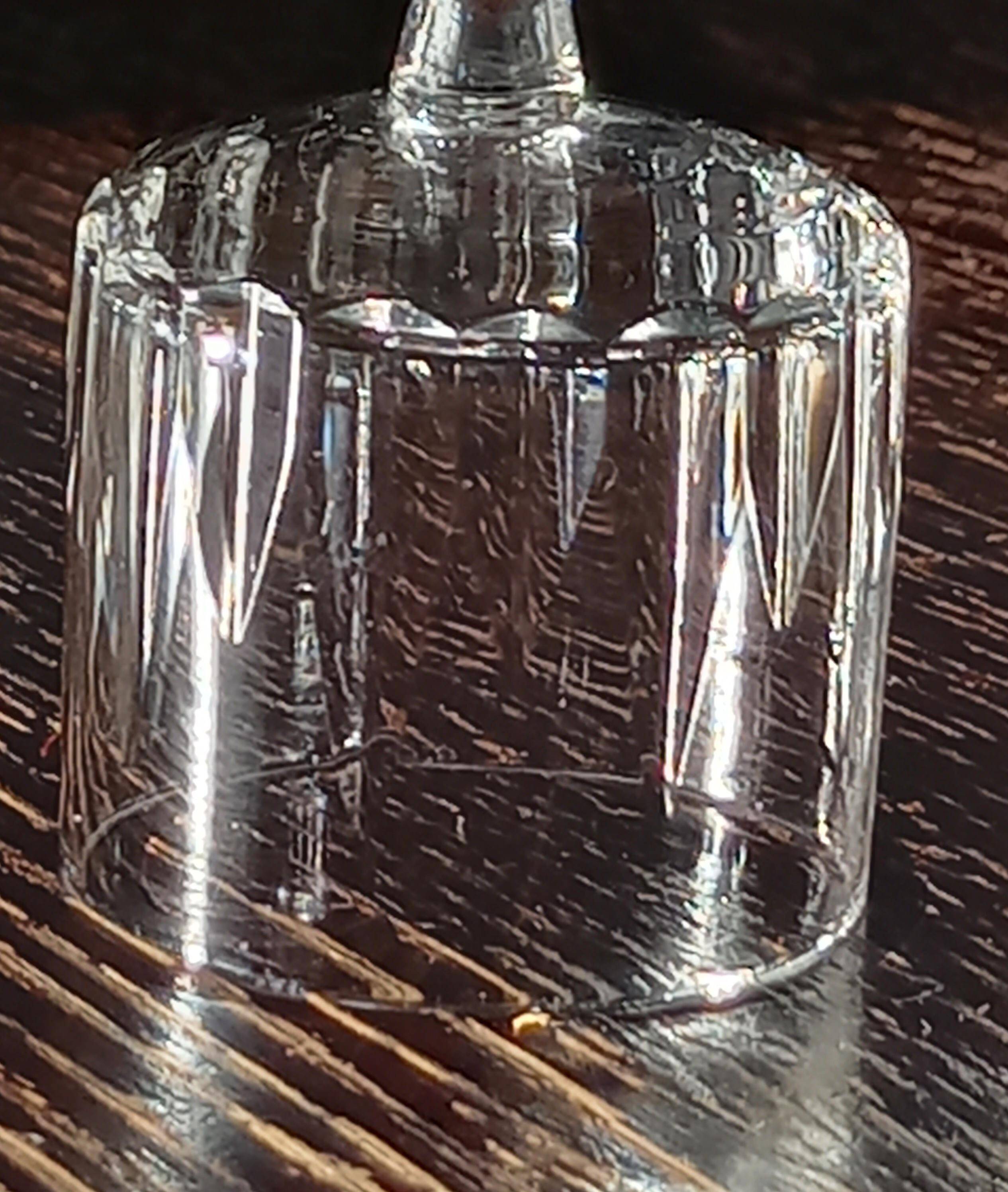 Crystal liqueur glasses