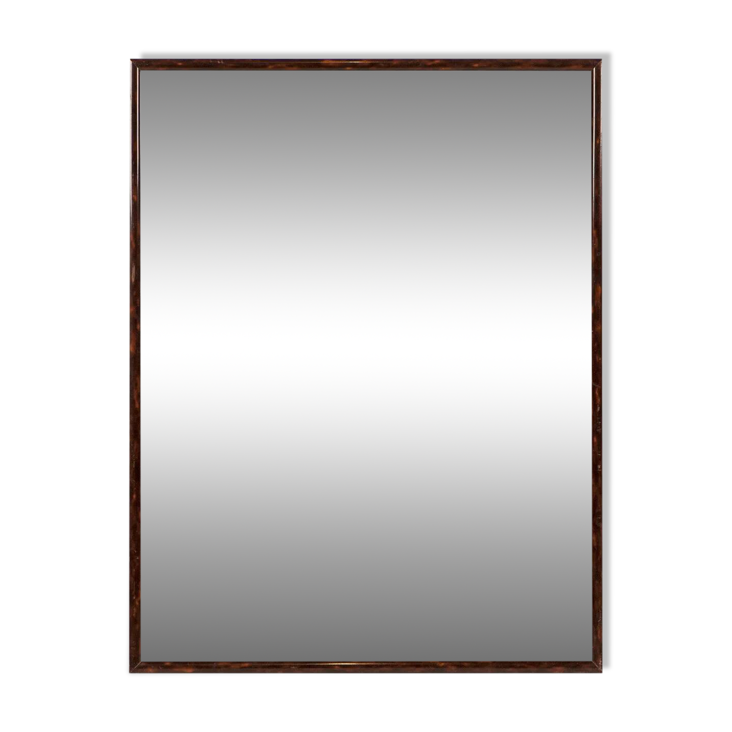 Rectangular French mirror in faux tortoiseshell