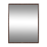 Miroir rectangulaire français en faux écaille de tortue